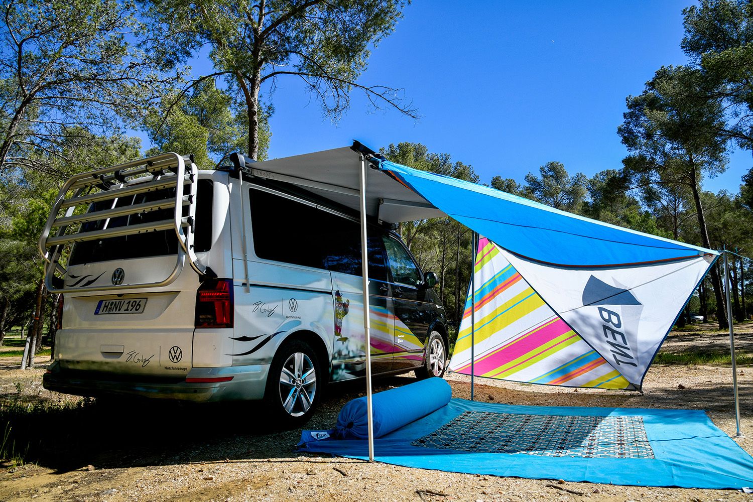 Bent Segel Zip-Canvas Oriental Druck (Weiß) - Bild 1